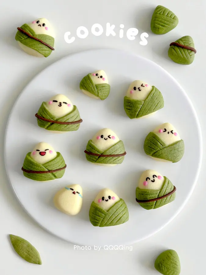 Dragon Boat Festival cute zongzi biscuits step 0