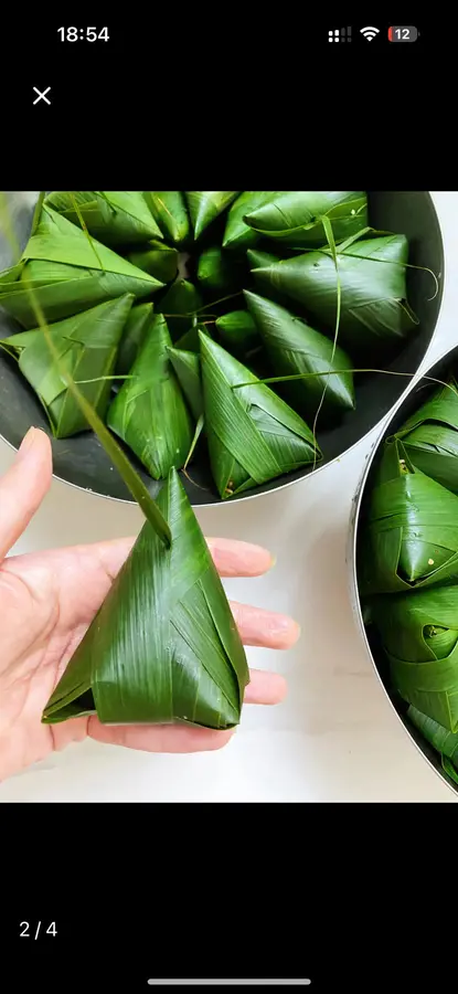 Rice dumplings that don't need to be tied with strings