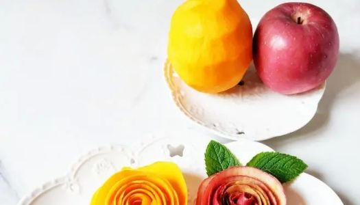  Simple and beautiful fruit peel flowers 