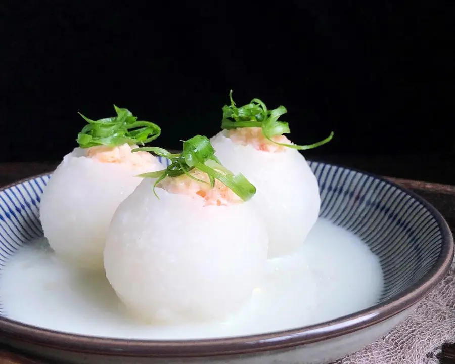 Pearl white jade (radish shrimp balls)