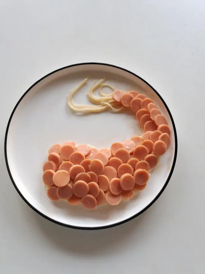 Creative noodle plating - carp jumping over the dragon gate step 0