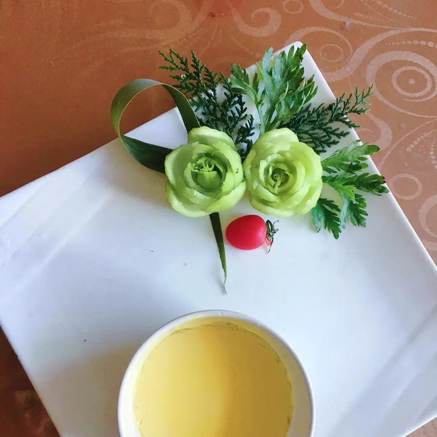 Creative Plating of Shanghai Green Roses step 0