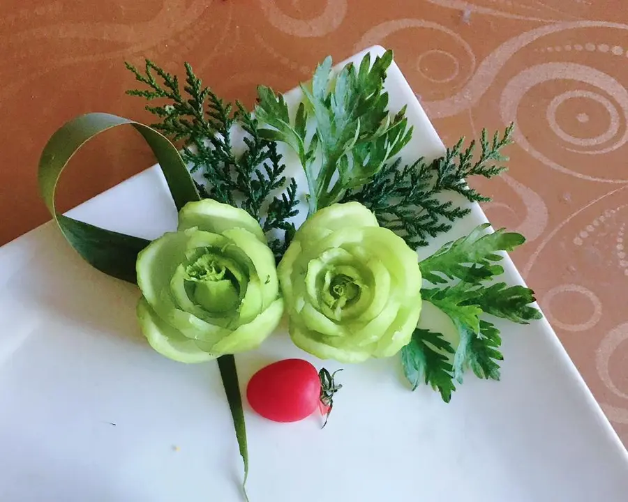 Creative Plating of Shanghai Green Roses