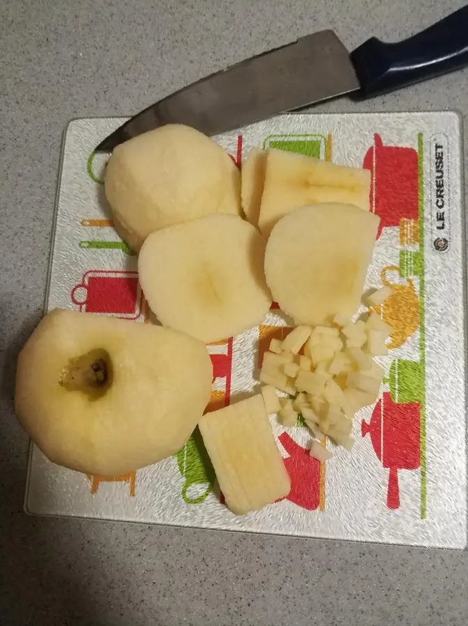 Apple glutinous rice cake - a creative way to eat apples step 0