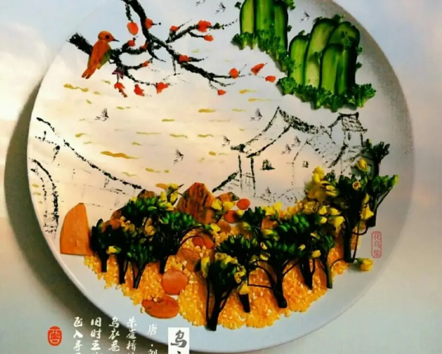 My Fruit and Vegetable Plate Painting (poem. Song. Words) step 0