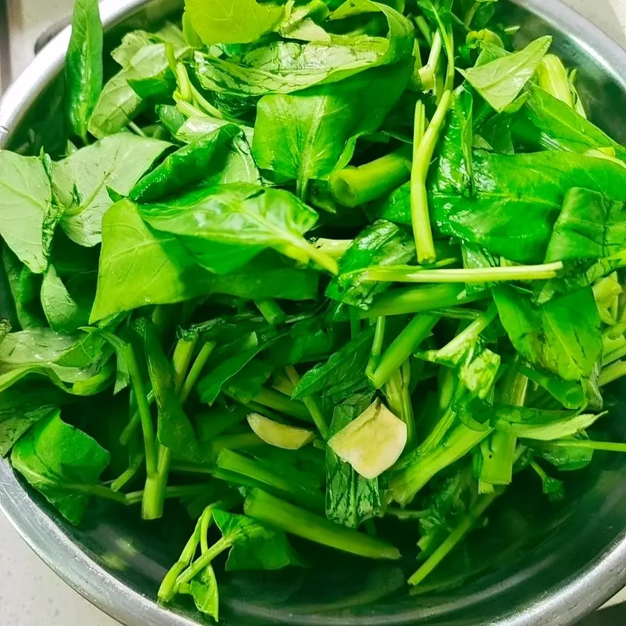 Garlic water spinach â—ï¸5 minutes quick dish step 0