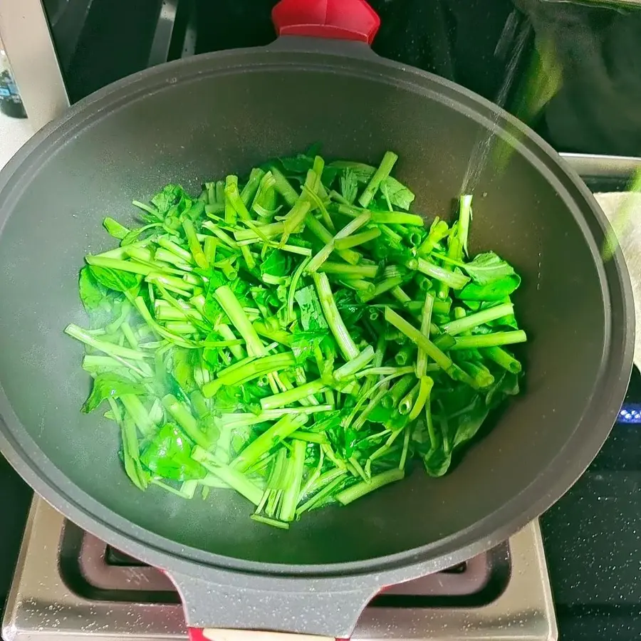 Garlic water spinach â—ï¸5 minutes quick dish step 0