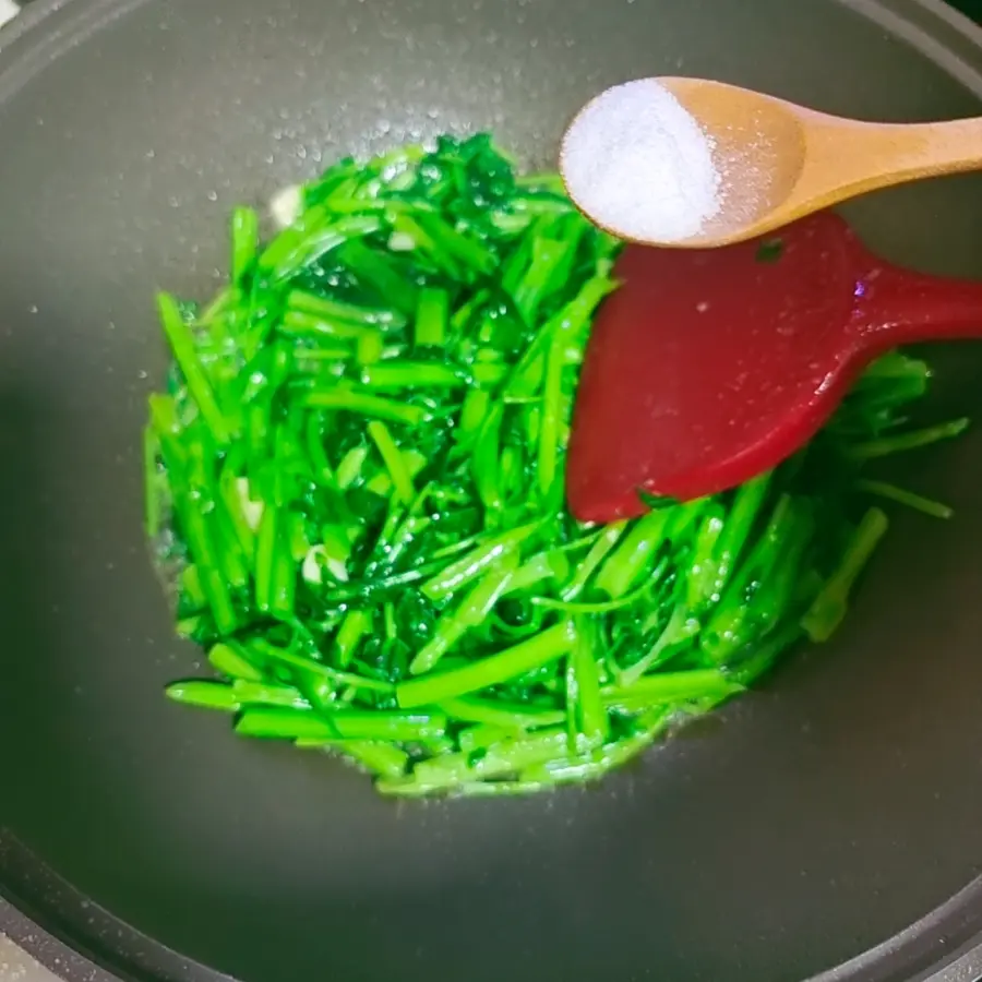 Garlic water spinach â—ï¸5 minutes quick dish step 0