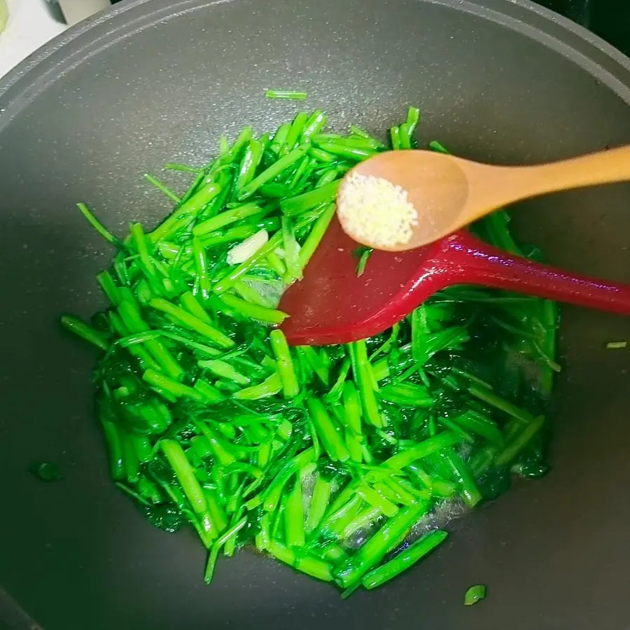 Garlic water spinach â—ï¸5 minutes quick dish step 0