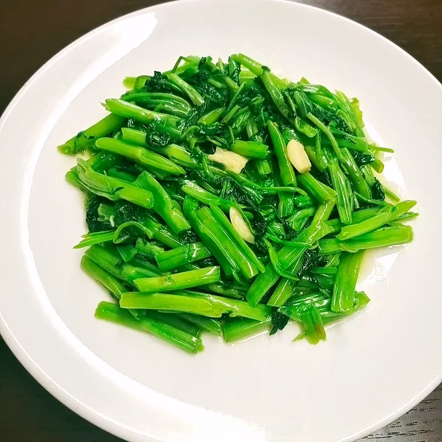 Garlic water spinach â—ï¸5 minutes quick dish step 0