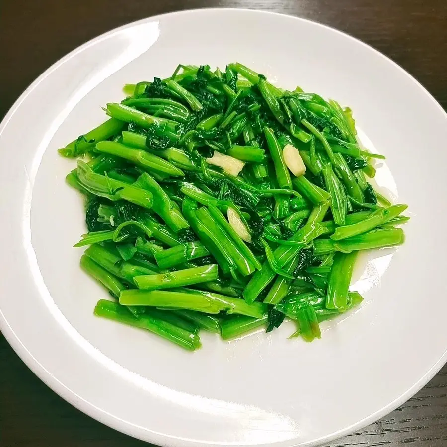 Garlic water spinach ❗️5 minutes quick dish