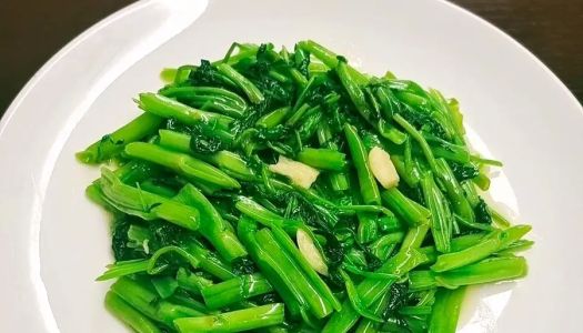 Garlic water spinach ❗️5 minutes quick dish