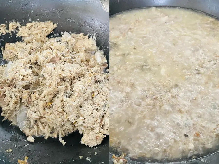 Milky white crucian carp soup! And crispy fish residue that you can eat with thorns! step 0