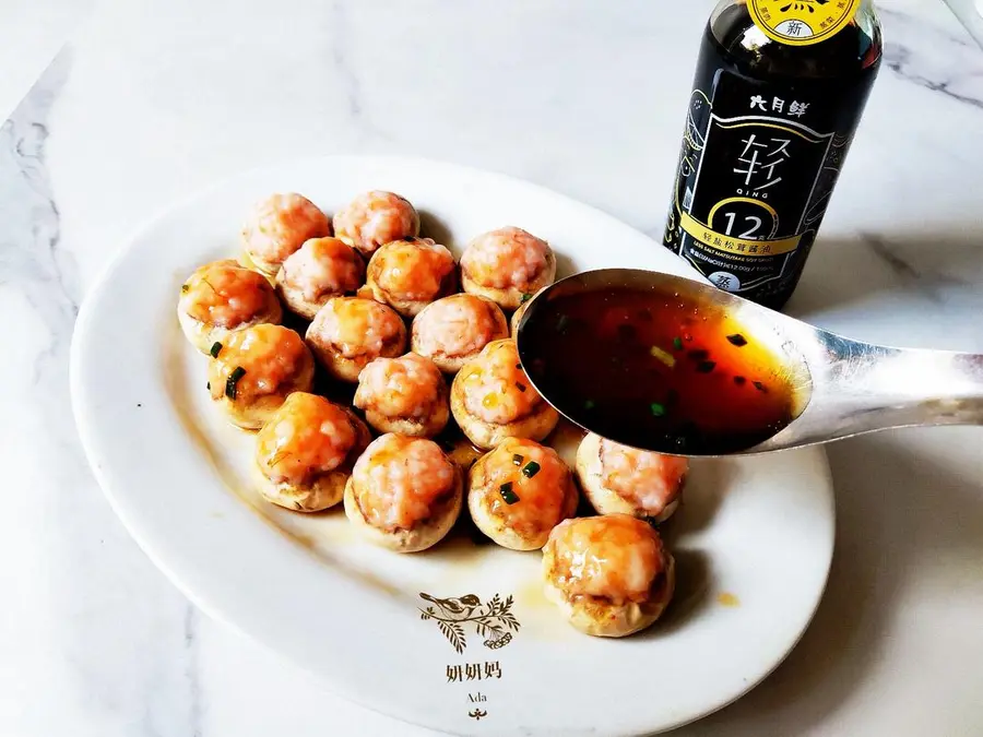 Mushroom-stuffed shrimp is smooth â™¨ï¸, fragrant, tender and juicy step 0