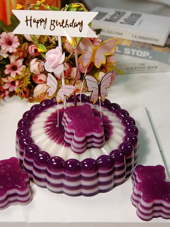 Creative Cake | Purple sweet potato coconut milk mille-feuille water chestnut cake step 0