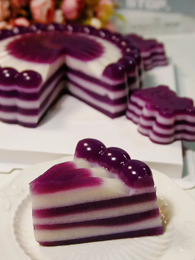 Creative Cake | Purple sweet potato coconut milk mille-feuille water chestnut cake step 0