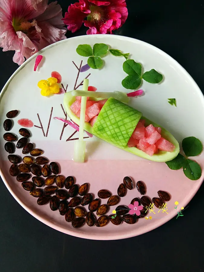 â›µ Creative vegetable platter (cucumber boat) step 0