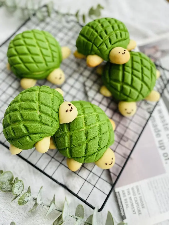 Cute to the point ❗❗ of foul turtle pineapple bun~ Who came up with this idea?