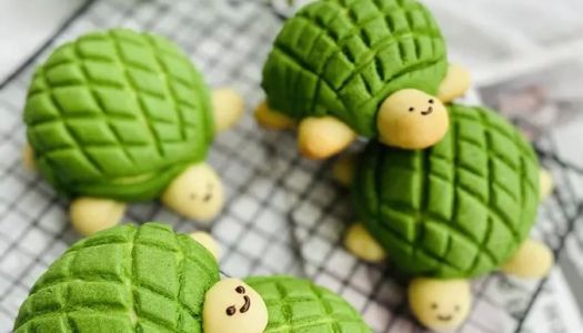 Cute to the point ❗❗ of foul turtle pineapple bun~ Who came up with this idea?