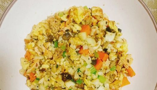 Creative Fat Reduction Meal: Fat Reduced Cauliflower Fried Rice