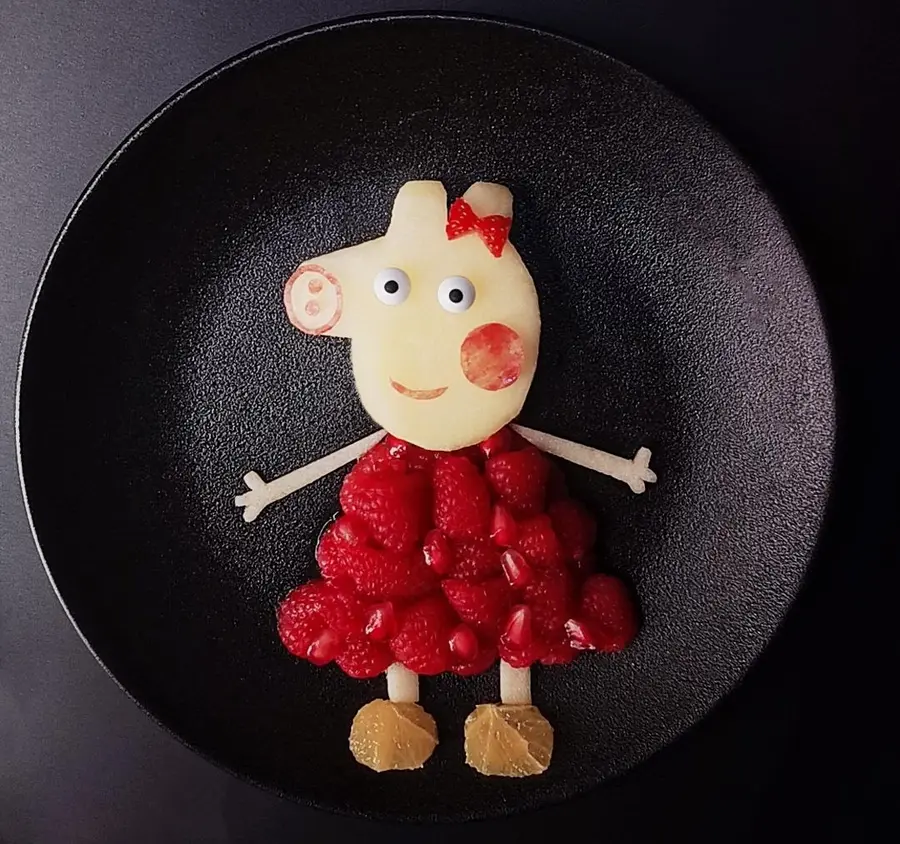  Peppa Pig Fruit Platter  Peppa Pig Little Sister  Children's Creative Cartoon Fruit Shape 