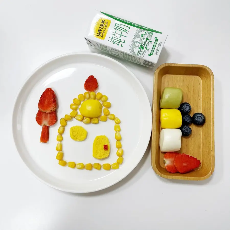 Fruit Platter Creative Breakfast Cartoon Princess Simple Version (Continuously Updated...... ï¼‰ step 0