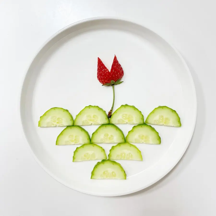 Fruit Platter Creative Breakfast Cartoon Princess Simple Version (Continuously Updated...... ï¼‰ step 0