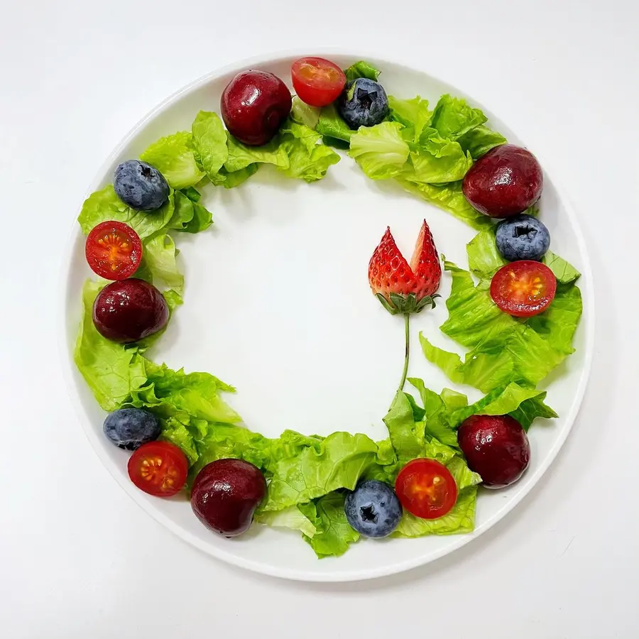 Fruit Platter Creative Breakfast Cartoon Princess Simple Version (Continuously Updated...... ï¼‰ step 0