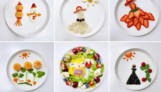 Fruit Platter Creative Breakfast Cartoon Princess Simple Version (Continuously Updated...... ）