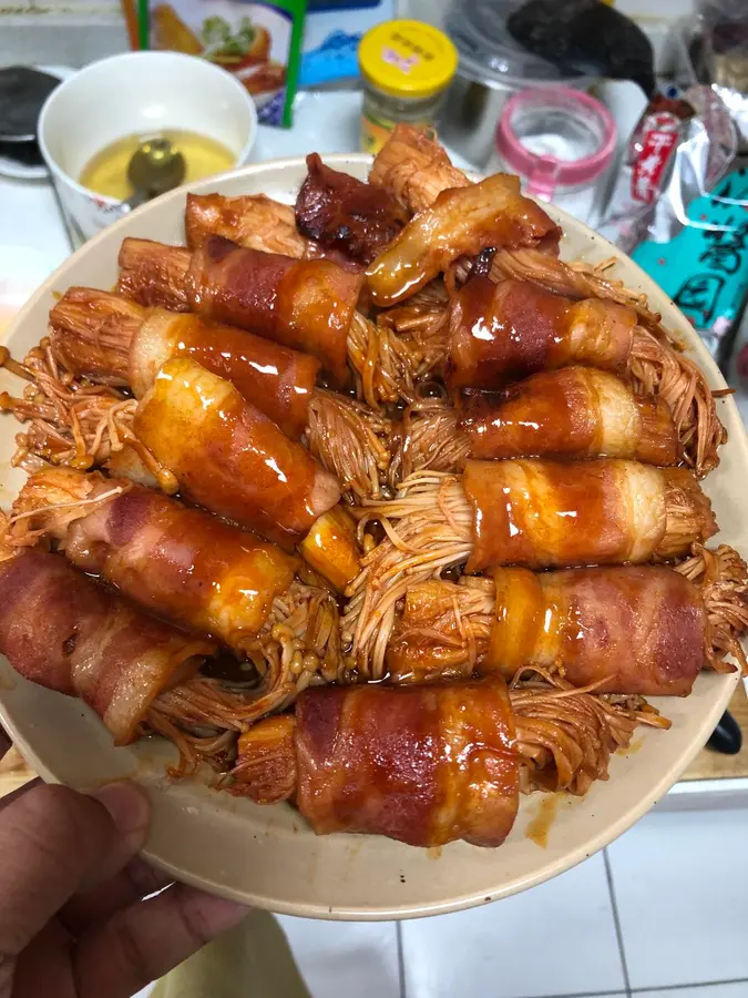 Bacon Golden Needle Roll, Creative Dishes, Fast Dishes, Family Dinners, Friends Gatherings, Children's Favorite Meat Rolls step 0