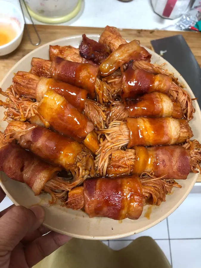 Bacon Golden Needle Roll, Creative Dishes, Fast Dishes, Family Dinners, Friends Gatherings, Children's Favorite Meat Rolls