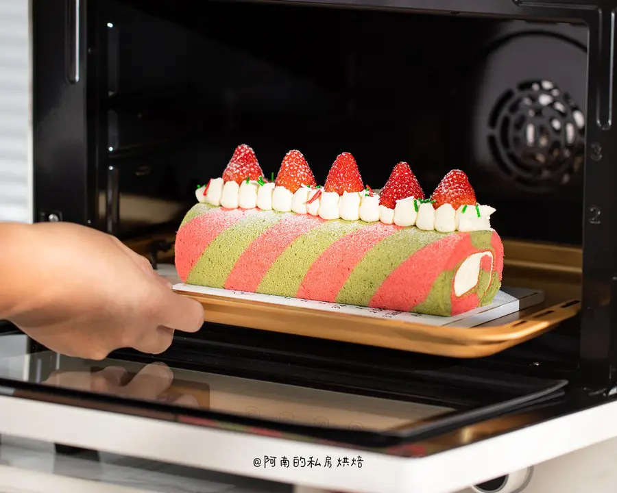 Christmas Special: Christmas two-color cake roll ~ a cake roll with a super sense of atmosphere ~ step 0