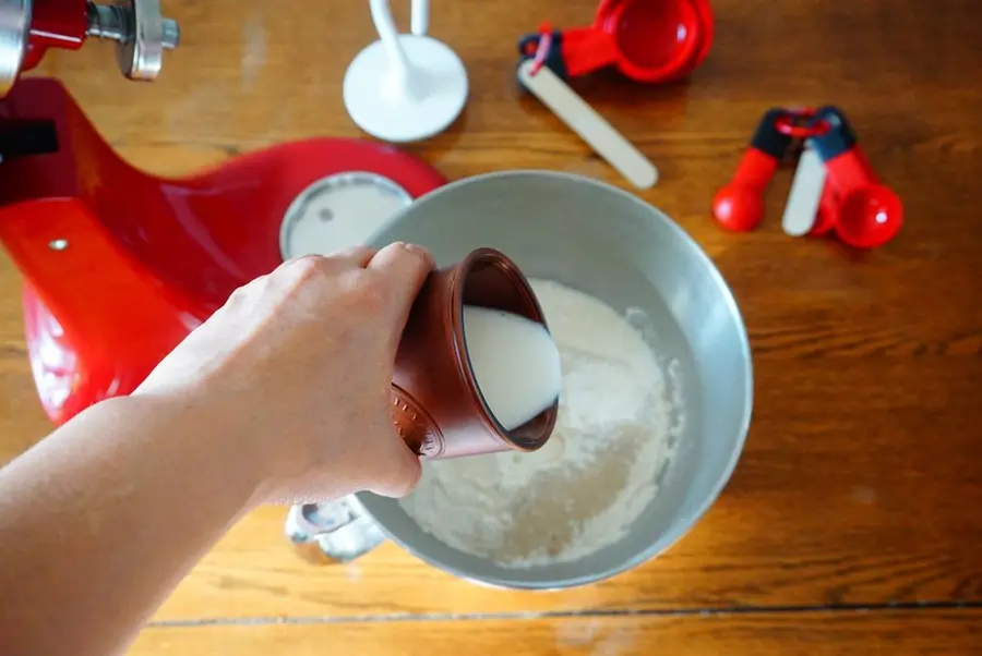 Christmas ~ leafy bread step 0