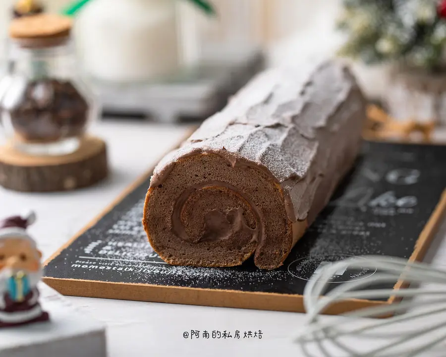 Christmas Special: Chocolate Stump Cake Roll ~ Super Cocoa Flavor! step 0