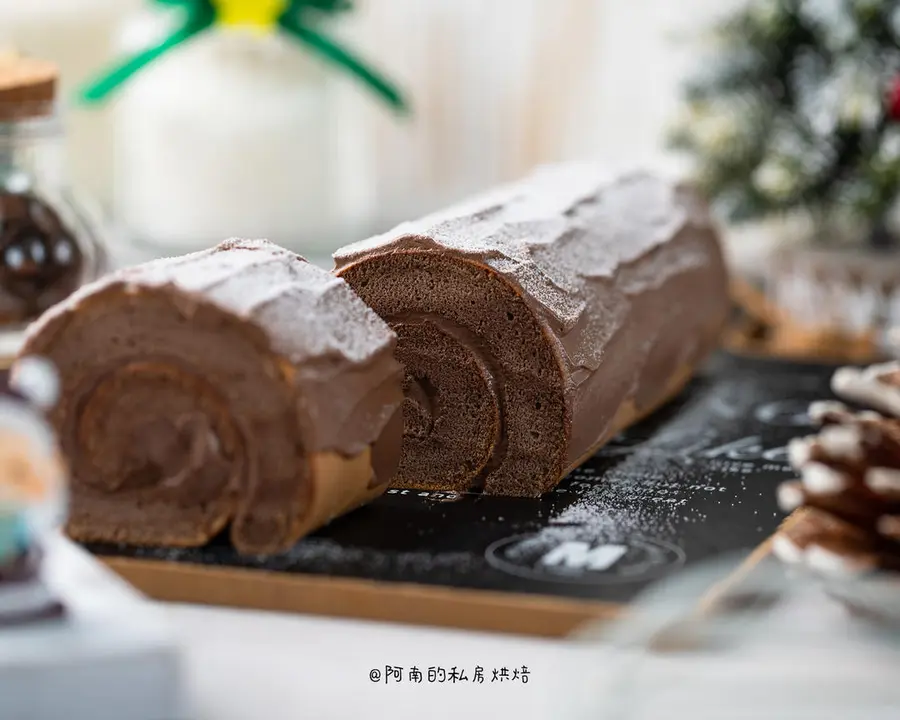 Christmas Special: Chocolate Stump Cake Roll ~ Super Cocoa Flavor!