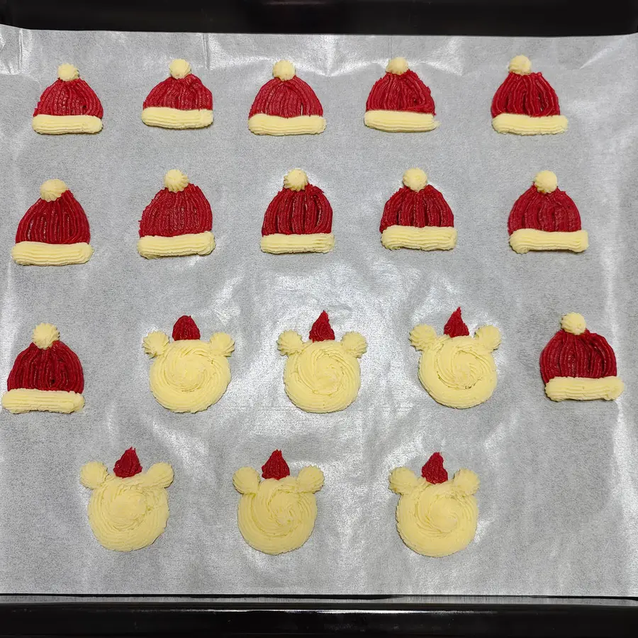 Christmas-style cookies step 0