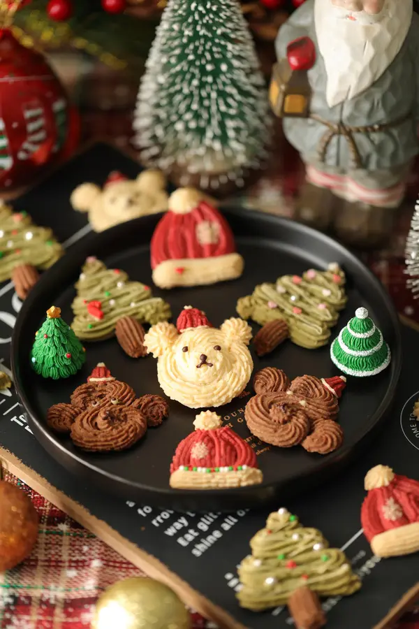 Christmas-style cookies