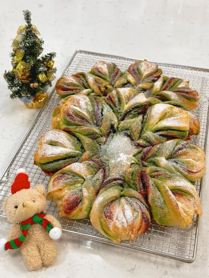  Christmas snowflake bread limited to â„ï¸ Christmas step 0