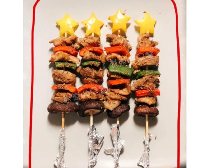 Lamb skewers have also passed the [Christmas]  oven version