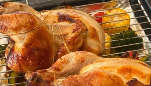 Christmas roast chicken