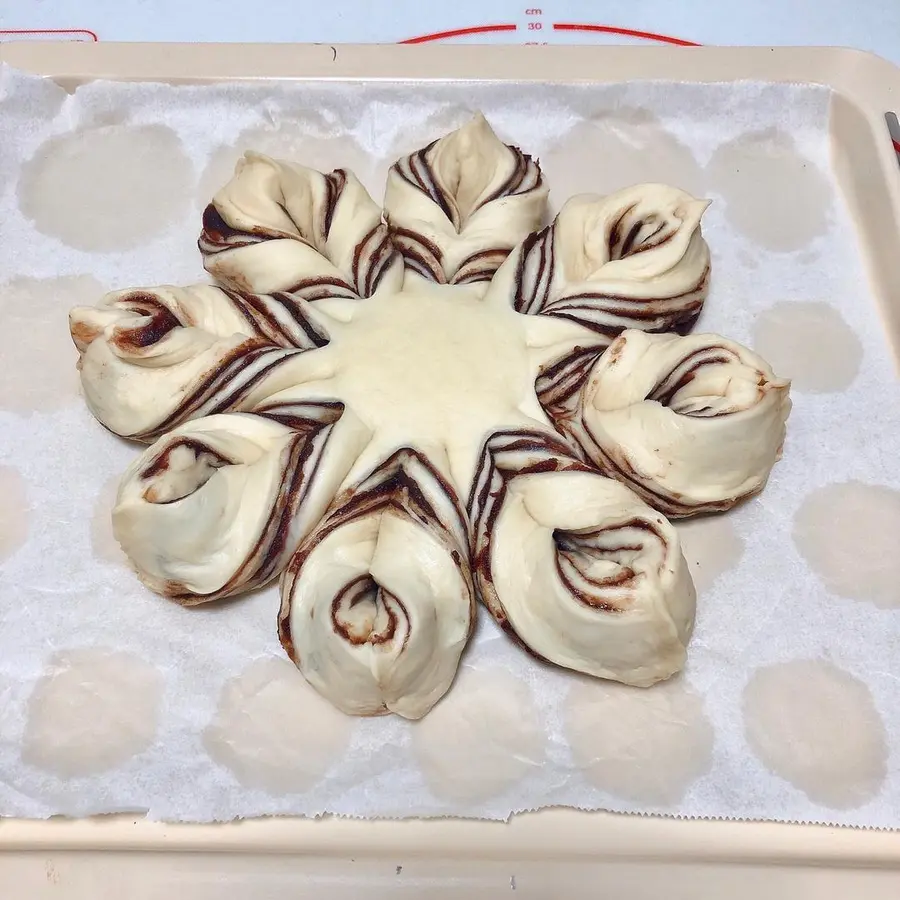 Christmas Snowflake Bread step 0