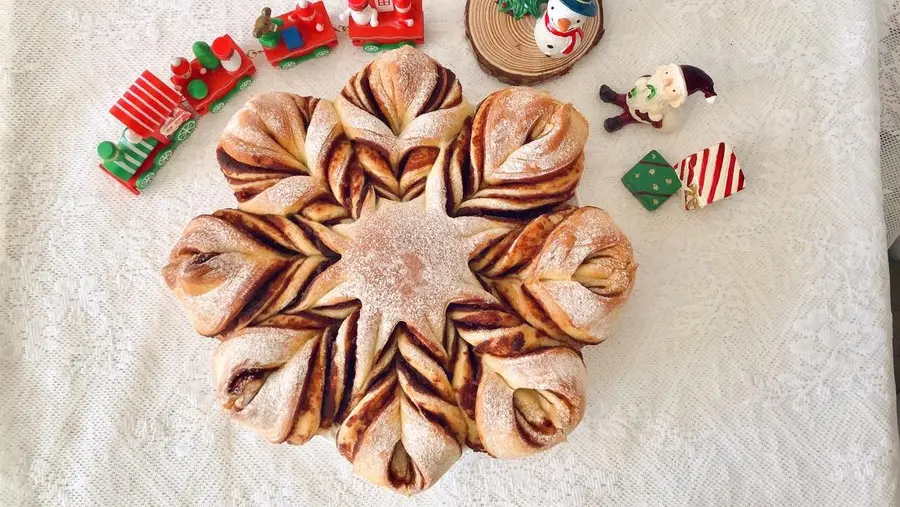 Christmas Snowflake Bread step 0