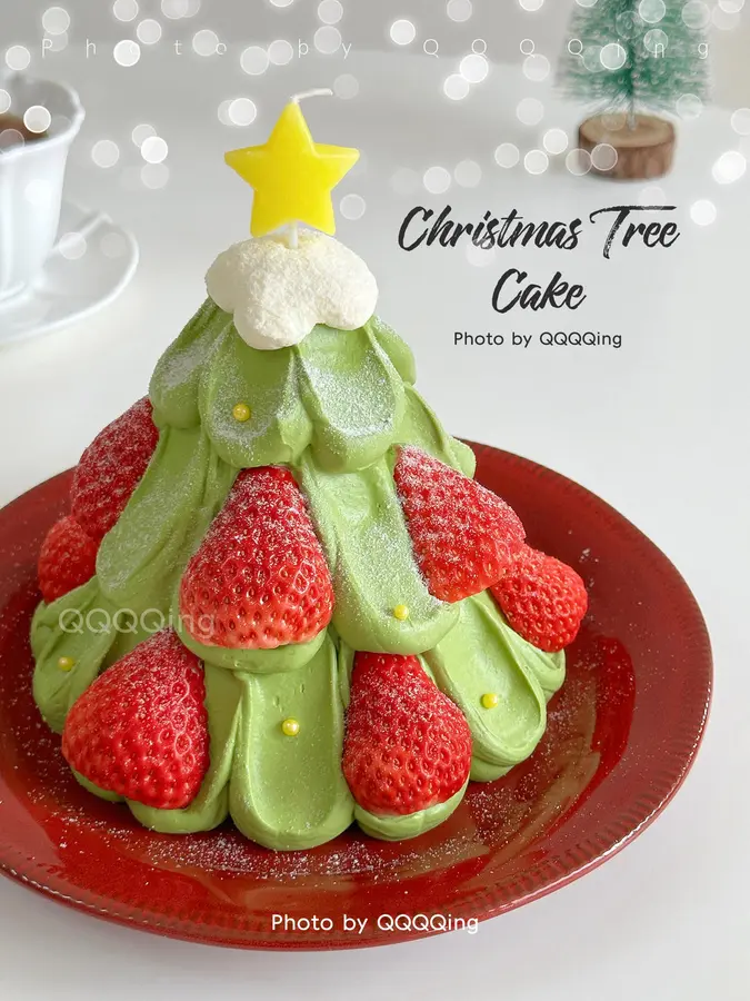  Christmas Tree Cake|Taro Mash Matcha Cream step 0