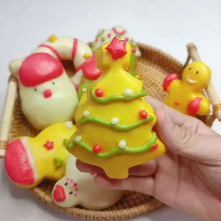 Christmas exclusive  ~ cartoon shape fruit and vegetable steamed bun collection step 0