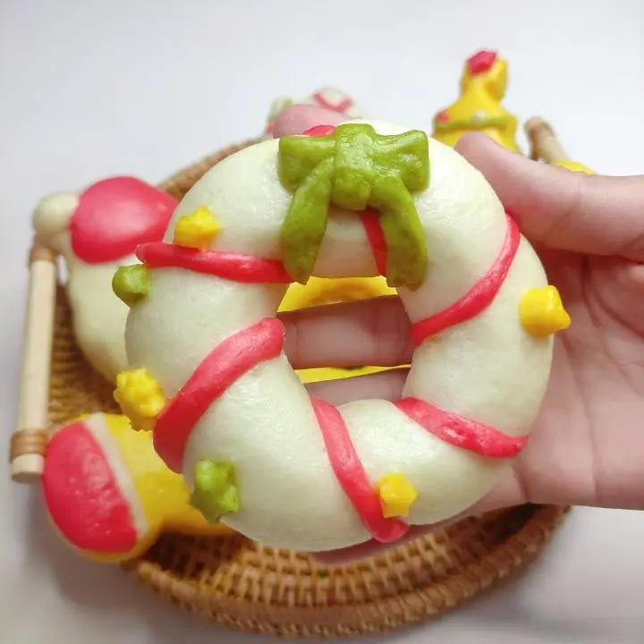 Christmas exclusive  ~ cartoon shape fruit and vegetable steamed bun collection step 0