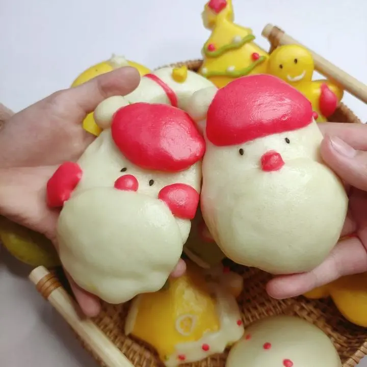 Christmas exclusive  ~ cartoon shape fruit and vegetable steamed bun collection step 0