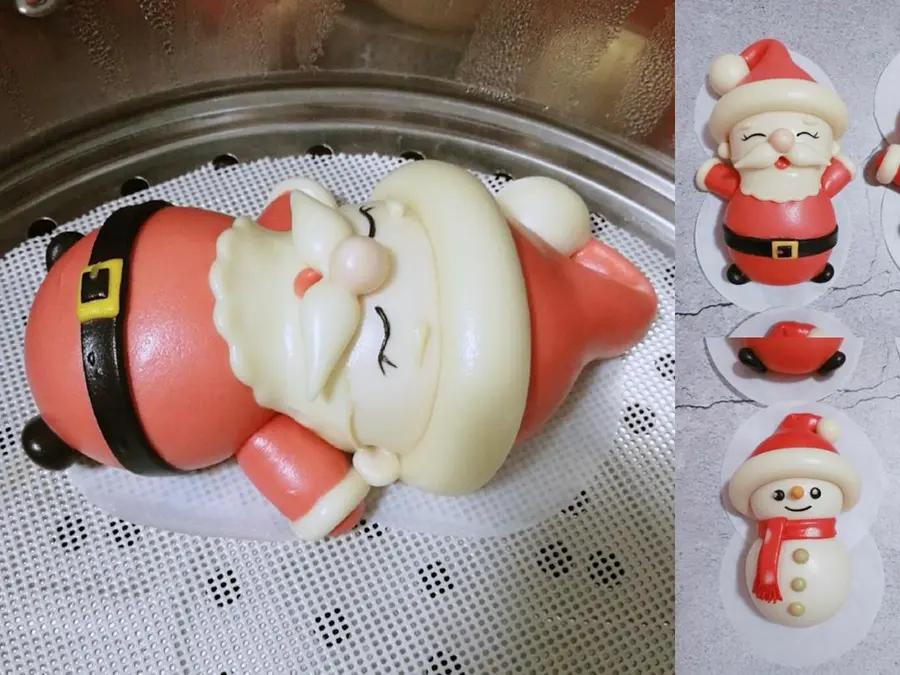 Cute Santa Claus steamed buns step 0