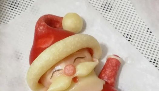 Cute Santa Claus steamed buns