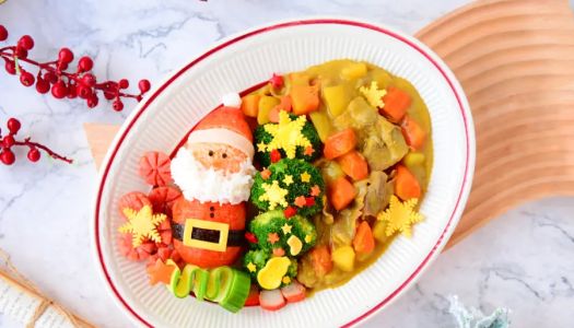 Santa Claus curry with fat beef rice