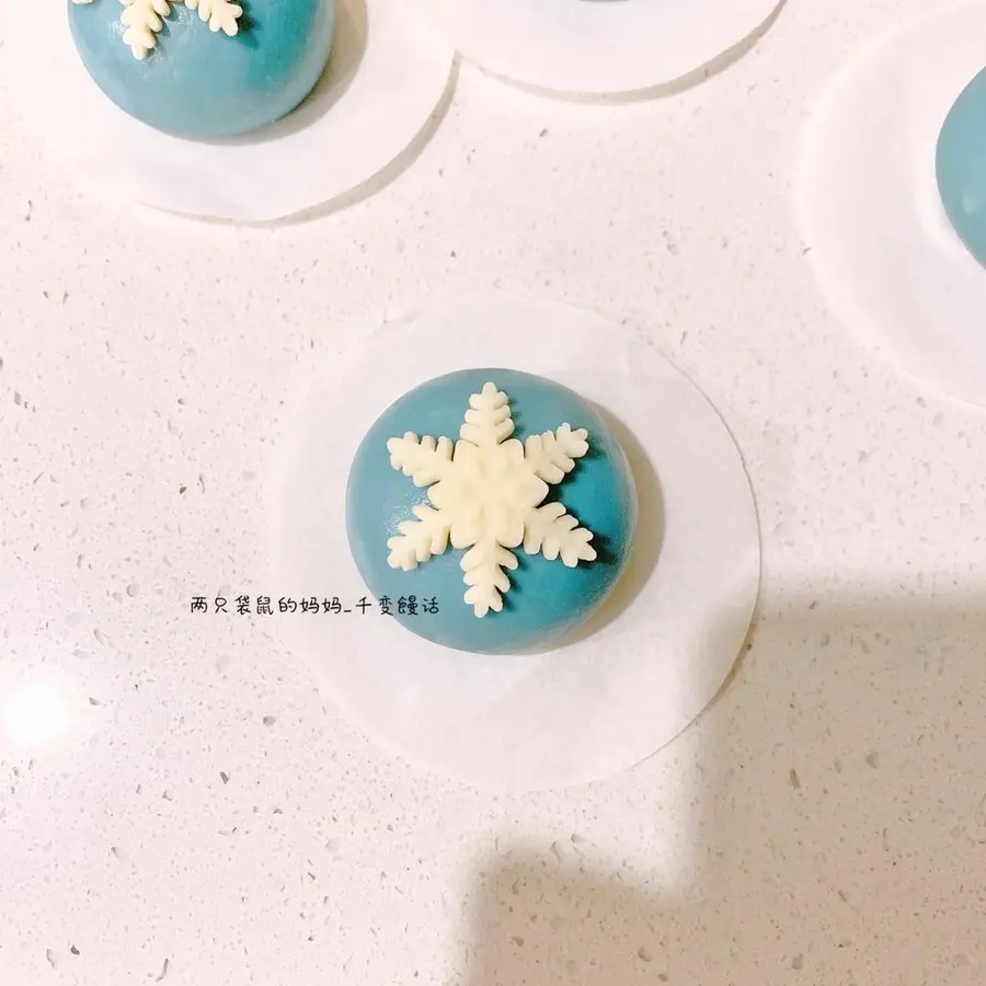 Cute shaped steamed buns Frozen-Snow Treasure Olafâž• is a super simple and good-looking snowflake-shaped steamed bun â„ï¸â˜ƒï¸ step 0